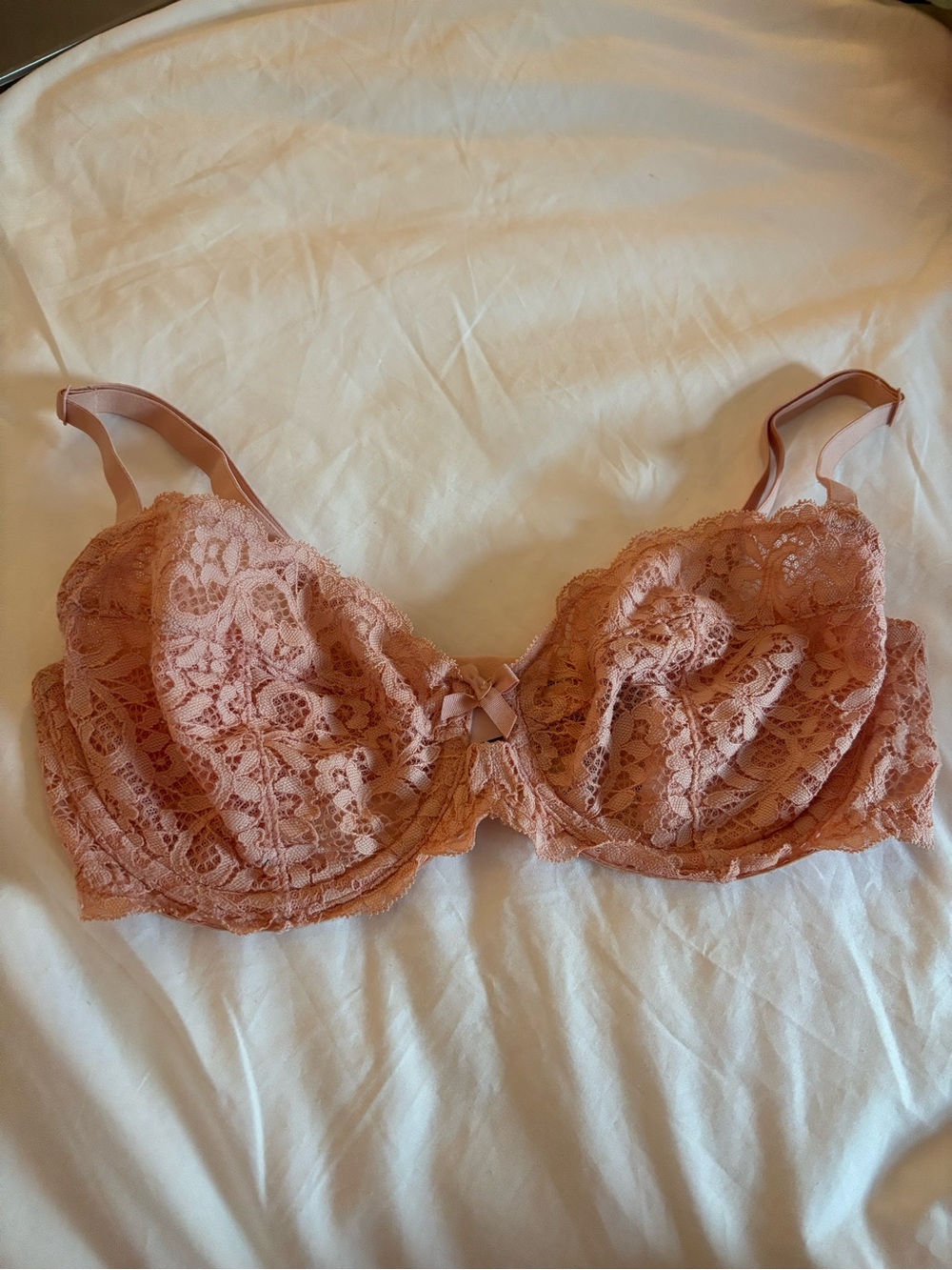Victoria's Secret Lace Underwire Bra in Blush Pink